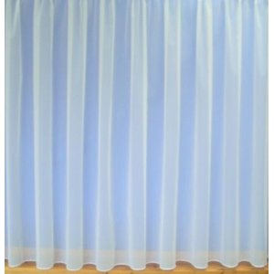 FLAME RETARDANT PLAIN WHITE NET CURTAIN LEAD WEIGHTED