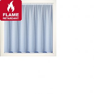 Vermont Fire Retardant  White Voile Net Curtain