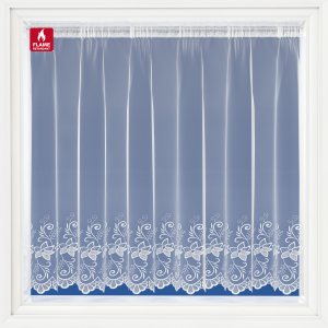Camilla white Fire Retardant  Net Curtain