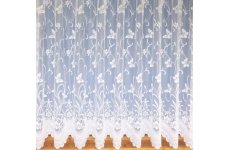 Butterfly White Net Curtain