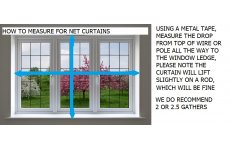 MEASURING GUIDE FOR NET CURTAINS