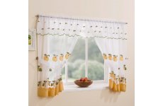 WAREHAM YELLOW WINDOW WITH ATTACHED VALANCE