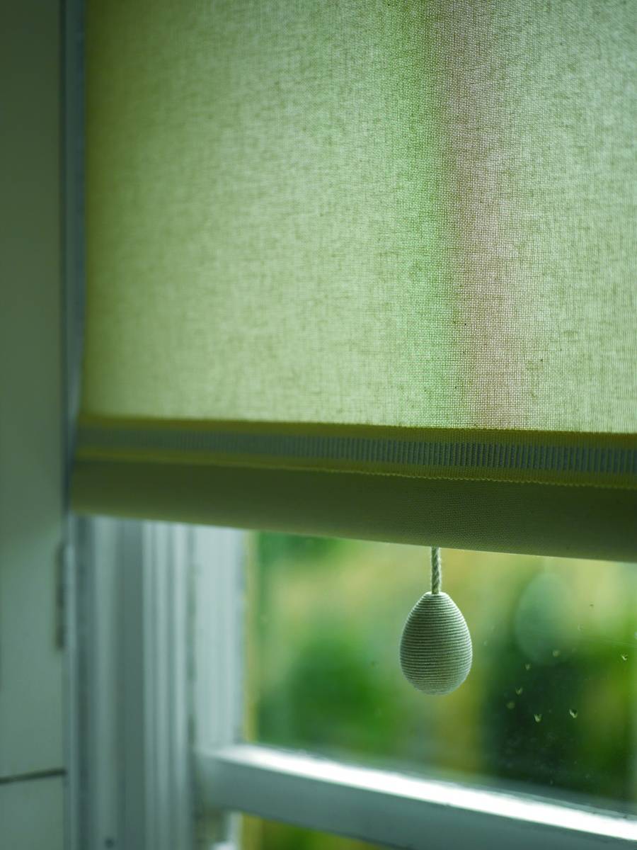 HESSIAN BLIND Net Curtain 2 Curtains