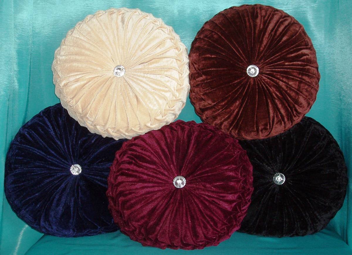 DIiamond round cushions Net Curtain 2 Curtains