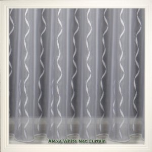 Alexa White Voile Net Curtain