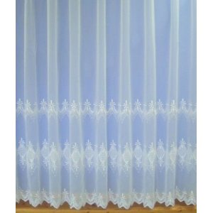 ANTONIA WHITE VOILE CURTAIN PRICED PER METRE