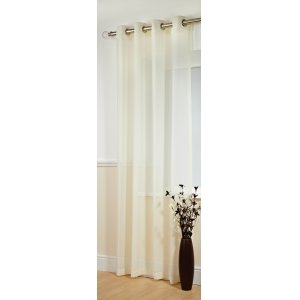BANBURY IVORY LINEN LOOK  PANEL with eyelet top