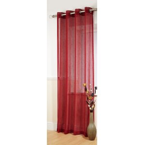 BANBURY RED LINEN LOOK PANEL