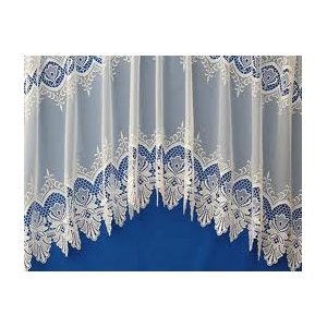 Balmoral White Voile Jardiniere Net Curtain