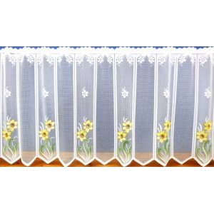BETHAN CAFE CURTAIN: 24 inch only drop with free hemmed sides