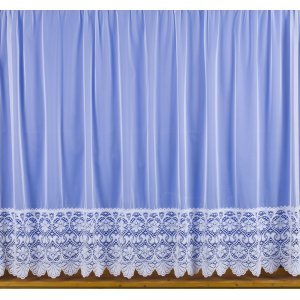 Naomi Lace Base White Net Curtain