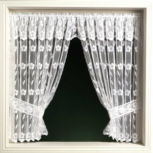 JALIPUR WINDOW SET: priced per curtain white or cream