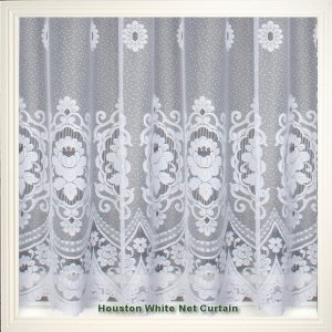 Houston White Net Curtain