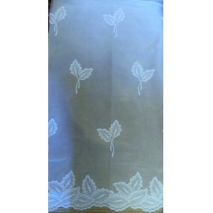 Sherwood White Net Curtain Oak leaf LIMITED STOCK LEFT