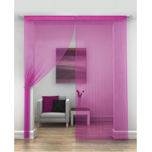 PINK STRING PANELS PRICED PER PAIR EACH PANEL 230CM DROP X 95CM WIDE
