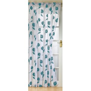 SOHO WHITE WITH TEAL PANEL EACH PANEL 150CM WIDE
