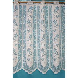 TRIXIE WHITE CAFE  NET CURTAIN