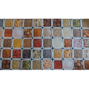 SPICES PVC 140CM WIDE PRICED PER METRE