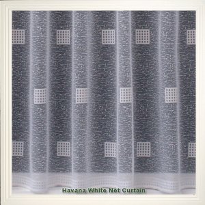 Havana White net Curtain