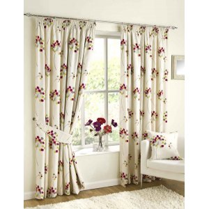 CHERYL CERISE COTTON READY MADE CURTAINS
