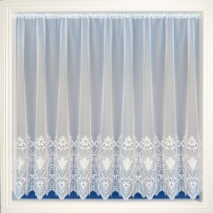Amanda White Voile Net Curtain low stock left