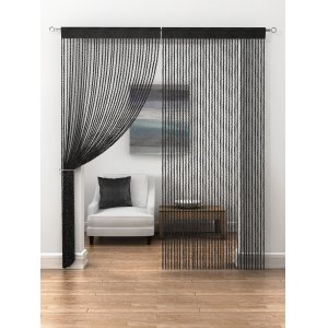 BLACK TWIST STRING PANEL price is per panel 95cm wide x 230cm drop