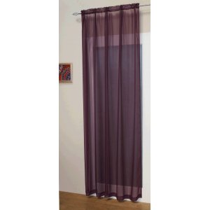 CHRISSY VOILE PANELS COLOUR AUBERGINE PRICE IS FOR 2 PANELS EACH WIDTH 150CM(59