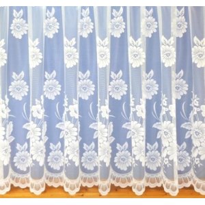 Peony White Net Curtain