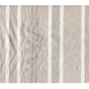 CREAM COTTON  FABRIC WITH BEIGE STRIPES 140CM WIDE PRICE IS PER METRE