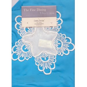 CREAM SWISS MACRAME LACE DOILEY/COASTER