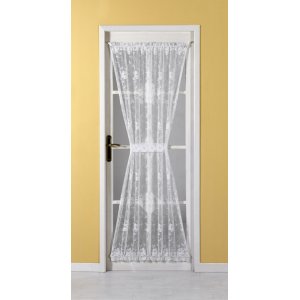 DARLENE WHITE LACE DOOR CURTAIN