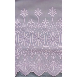 TIANA WHITE EMBROIDERED VOILE