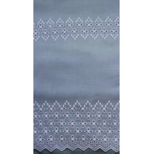 ROSIE WHITE EMBROIDERED VOILE