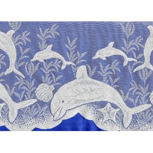 CREAM DOLPHINS CAFE CURTAIN limited stock available