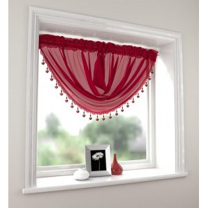 MILLIE RED VOILE SWAG