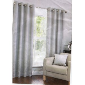 Harrow dove eyelet top curtains fully lined
