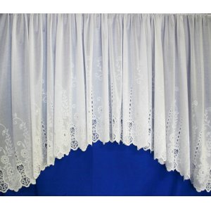 Aberdeen white jardiniere Net Curtain