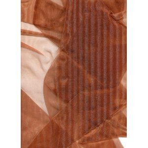 Organza Light Brown sheer fabric 150cm wide
