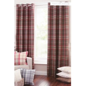 HIGHLAND EYELET CURTAINS FULLY LINED PRICE PER PAIR
