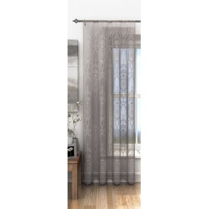 FR TREATED  HAMPTON PEWTER LACE PANEL