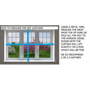 MEASURING GUIDE FOR NET CURTAINS