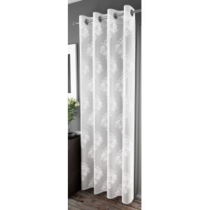 FR TREATED Romsey white eyelet panel 140cm wide
