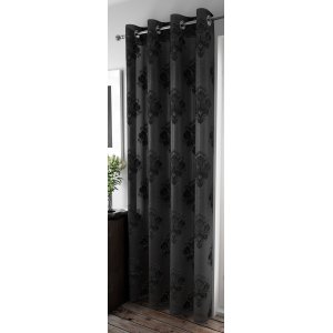 FR TREATED ROMSEY BLACK  EYELET PANEL