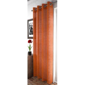 FR TREATED Abingdon Orange panel 140cm wide