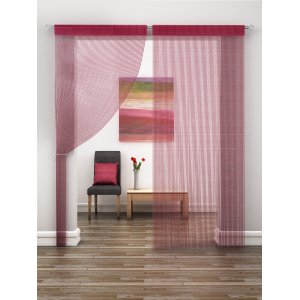 DAZZLE RED STRING CURTAIN PRICE IS PER PANEL 230CM DROP X 95CM WIDE
