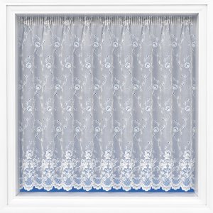 Devon White Net curtain heavy weight lace