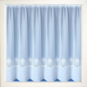 Chatham White Embroidered Voile Net Curtain