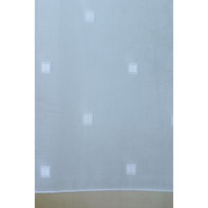 Zeta white Voile Net Curtain