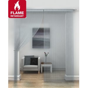 FR Treated Silver string curtains priced per pair