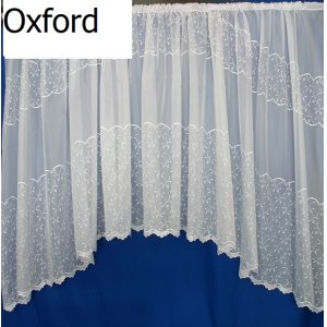 Oxford White Embroidered voile Jardiniere